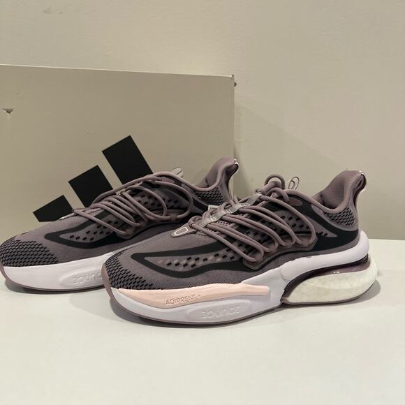 NIB Adidas Lifestyle Alphaboost Running Shoe Purple Size 8.5 - Picture 7 of 9